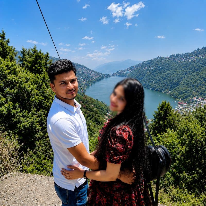 Tahir and Simran on their honeymoon, married via Barkat